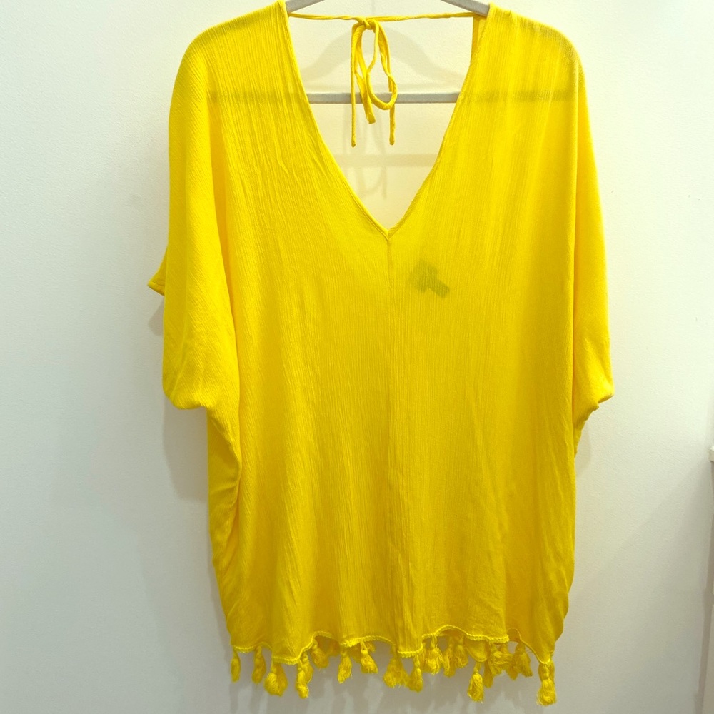 ASOS Yellow swim coverup